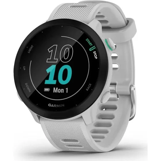 Garmin Forerunner 55 Hvid GPS Sportsur - 1.04" MIP Display