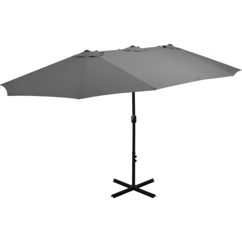 Home & Living Parasol 460x270 cm - Antracitgrå, aluminiumstang