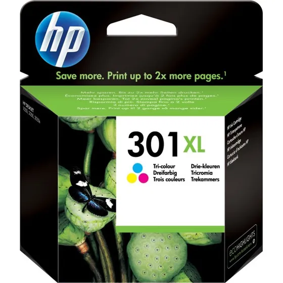 HP 301XL Farveblæk (Cyan, Magenta, Gul) - 300 sider