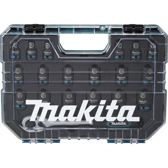 Makita E-30069 Impact Black Topnøglesæt 1/2" - 19 dele