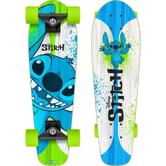 Stitch Skateboard - 70cm Cruiser med Ahorn og PU hjul