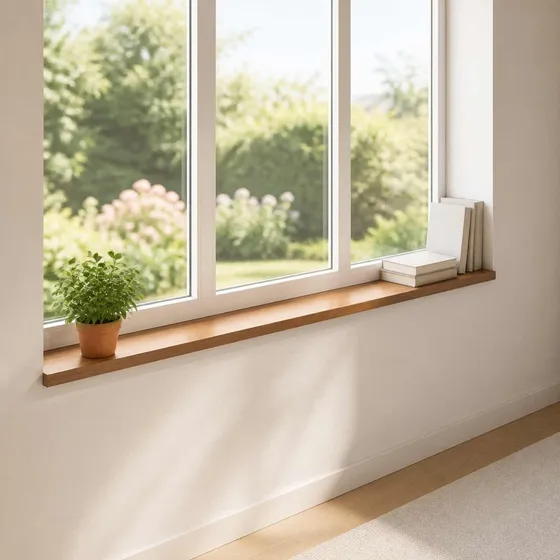 vidaXL Vindueskarme 2 stk. Mørk Brun 120 x 15 x 2 cm Massiv Eg