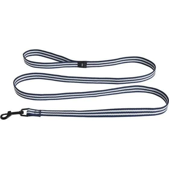 Hay Dogs Leash Flat S/M - Blå og hvidstribet