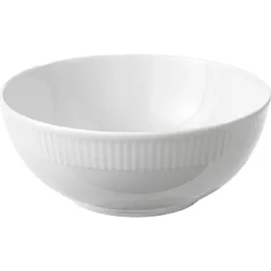 Aida Relief salatskål, hvid, Ø25 cm