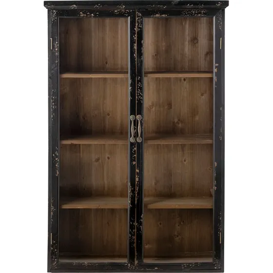 Bloomingville Hazem Skab i sort fyrretræ - 122 cm