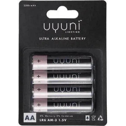 Uyuni AA Batterier 1,5V 2300mAh - 4 stk.