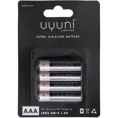 Uyuni AAA Batterier 1,5V 1000mAh - 4 stk