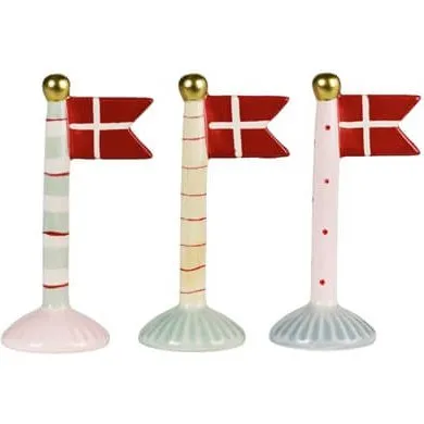Speedtsberg Keramik Flag - Farverig Dekoration 14 cm