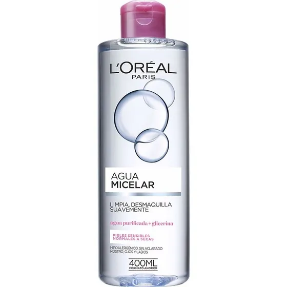 L'Oréal Paris Agua Micelar Suave 400 ml – til følsom/tør hud