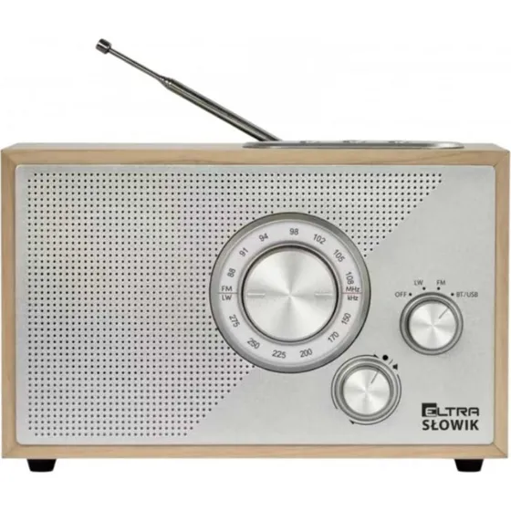 Eltra Slowik Radio med USB og Bluetooth - Lysebrun
