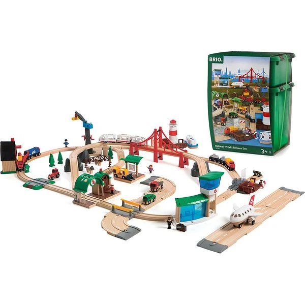 BRIO Railway World Deluxe Togbane sæt 33766