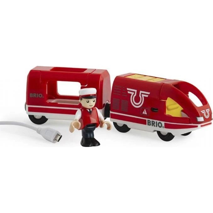 BRIO® 33746 Genopladeligt Tog med USB – Rød (3+ år)