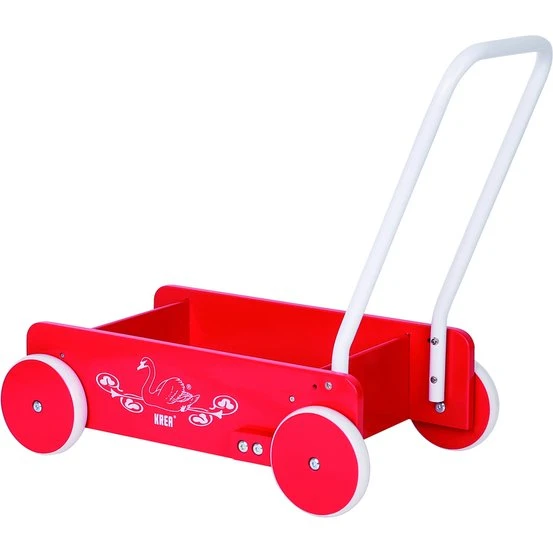KREA Rød gåvogn i træ