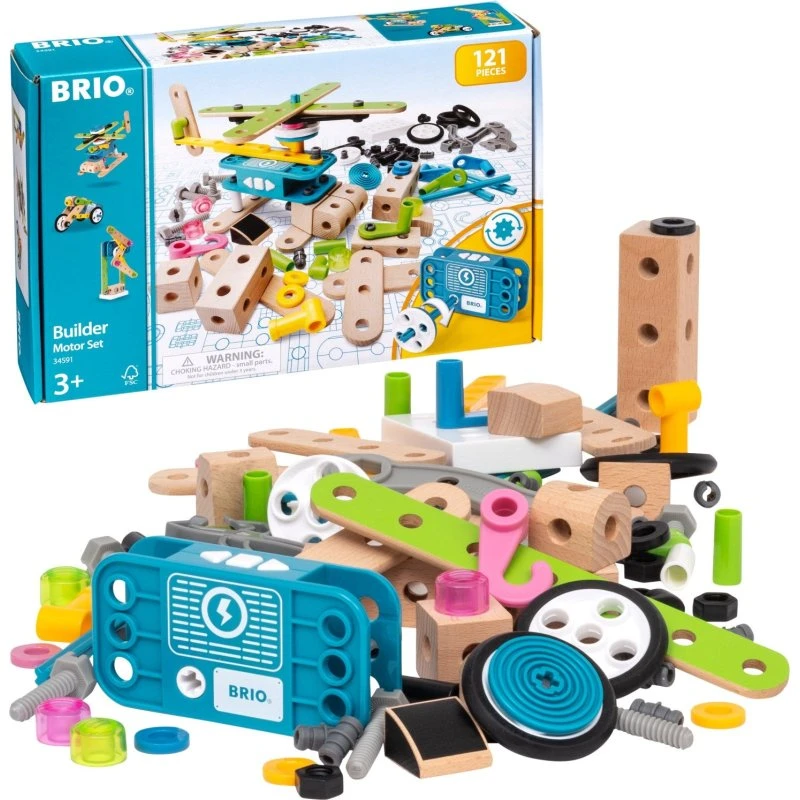 BRIO Builder Motorsæt 34591, 121 dele (3–6 år)