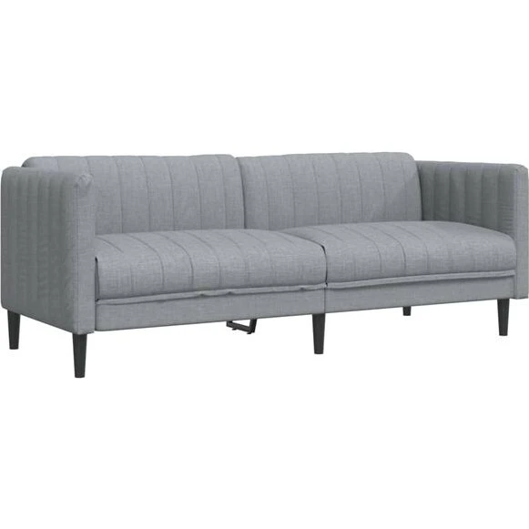 NoBrand 3-personers sofa stof lysegrå