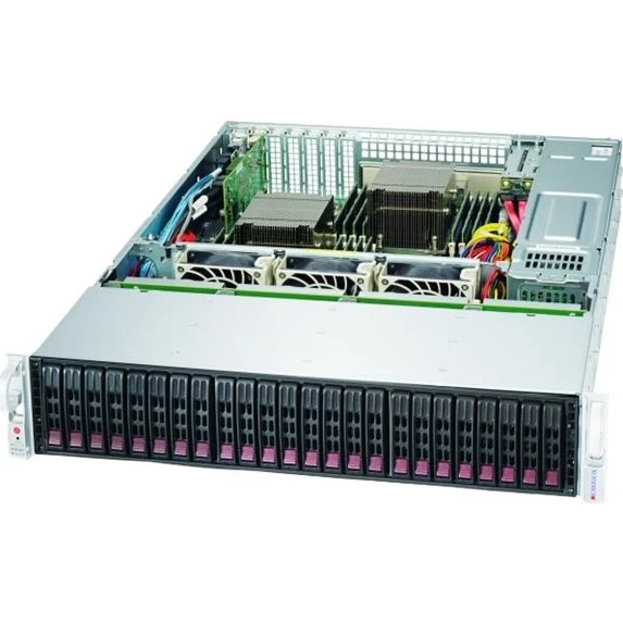 Supermicro SC216 BE1C4-R1K23LPB 2U Rackkabinet med 1200W Strømforsyning