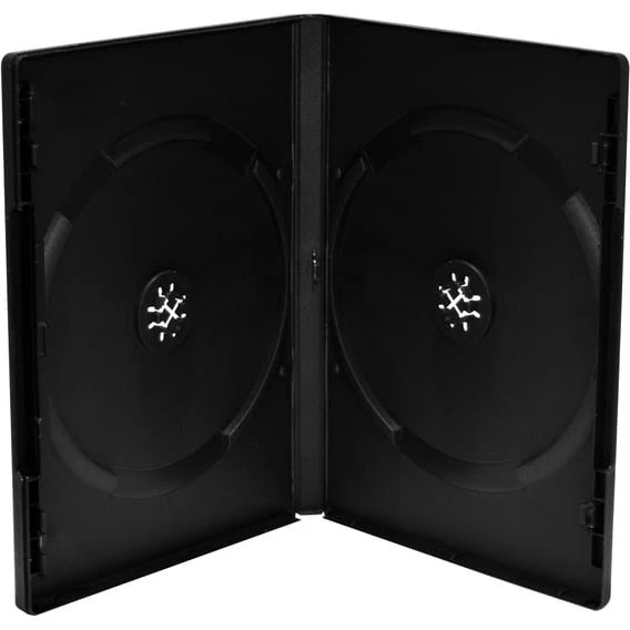 MediaRange BOX30-2 DVD-etui til 2 diske - Sort (5 stk)