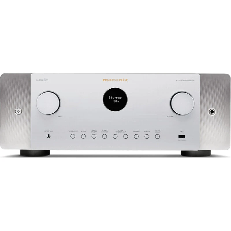 Marantz Cinema 60 Sølv – 7.2-kanals AV-receiver (100W/kanal)