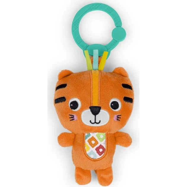 Rangle Tiger – blød, farverig babyrangle