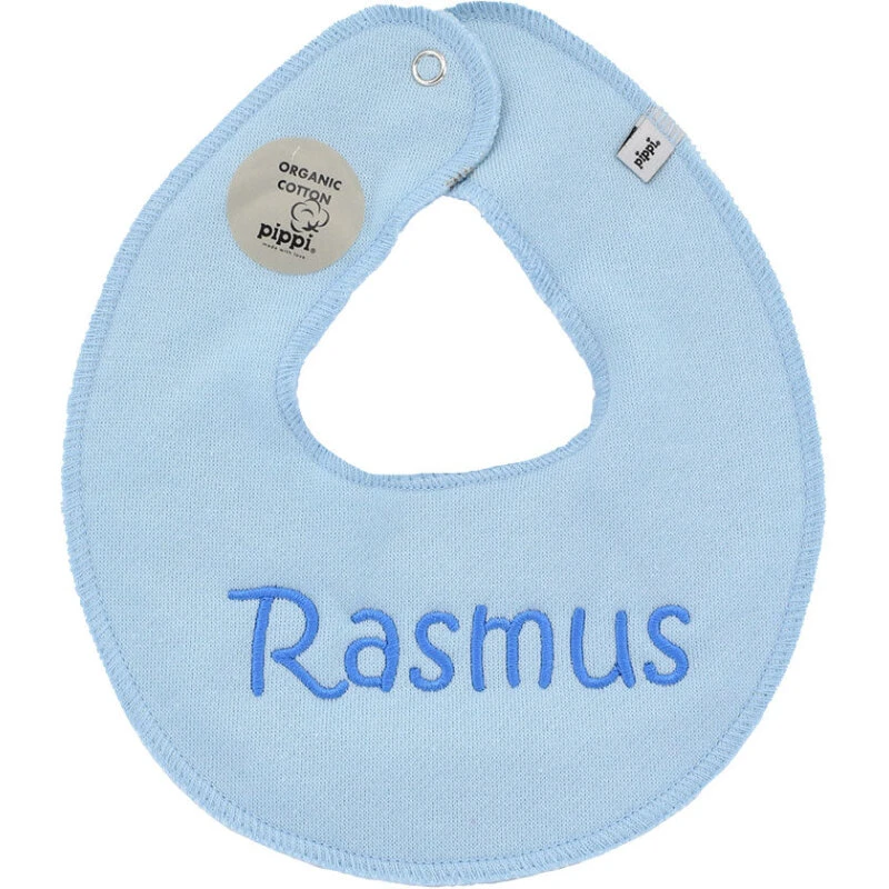 Pippi Savlesmæk rund i økologisk bomuld - Light Dusty Blue