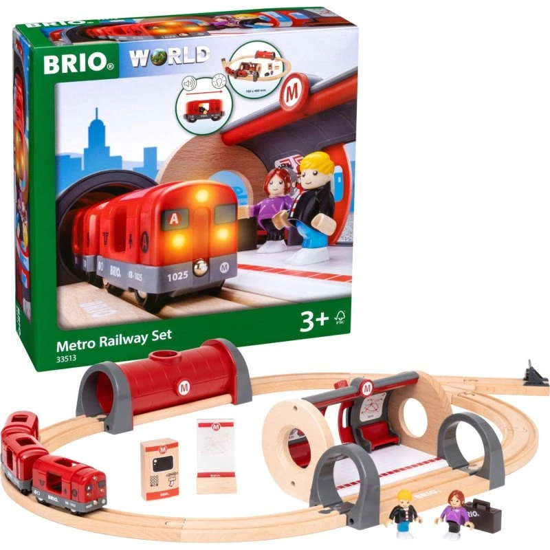 BRIO World Metro Togbane 33513 (20 dele)