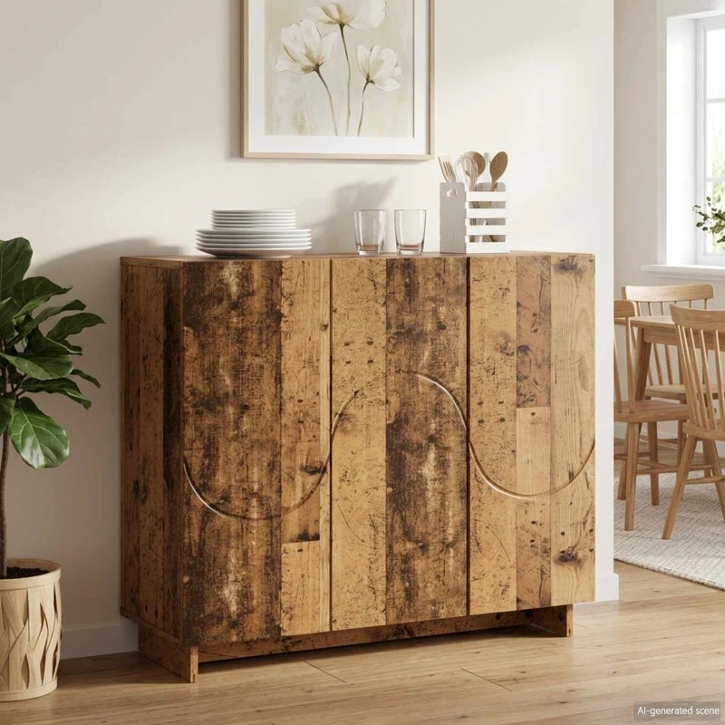 vidaXL Sideboard Gammelt træ 85.5 x 31 x 75 cm