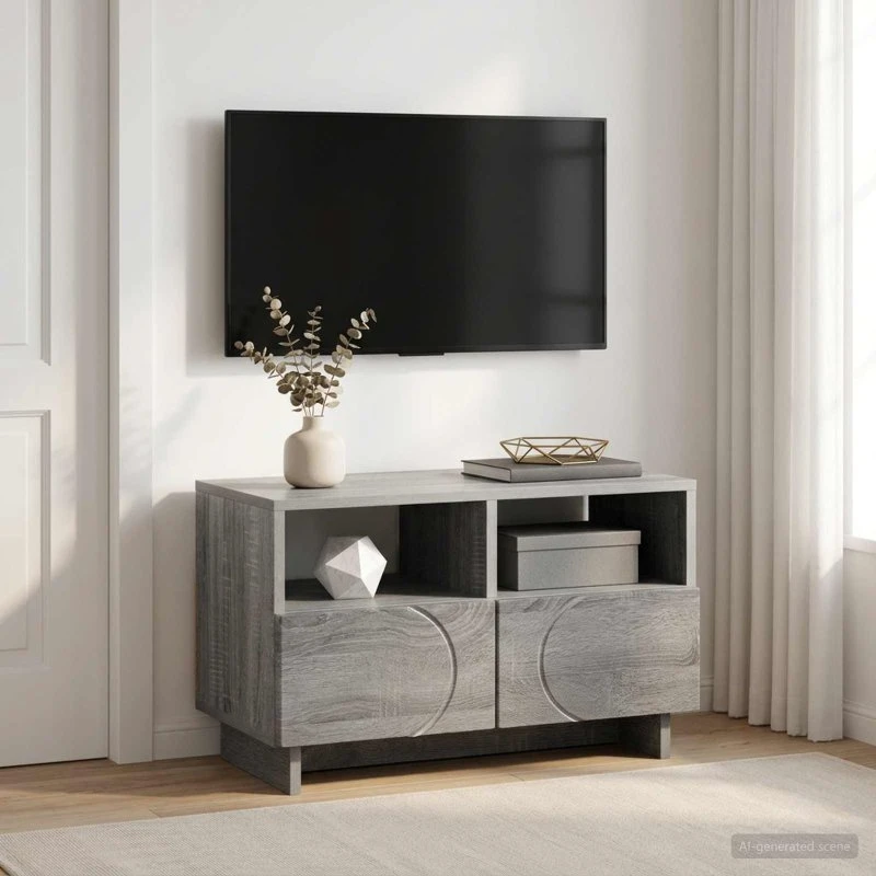 vidaXL TV-bord 60 x 34,5 x 40 cm Grå Sonoma