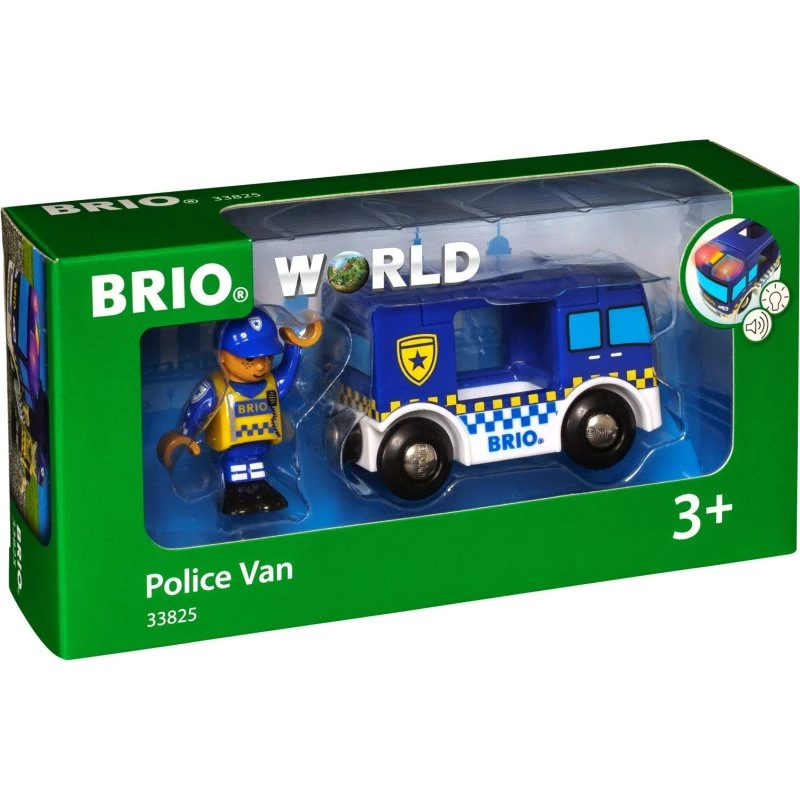 BRIO 33825 Politibil med lys og lyd