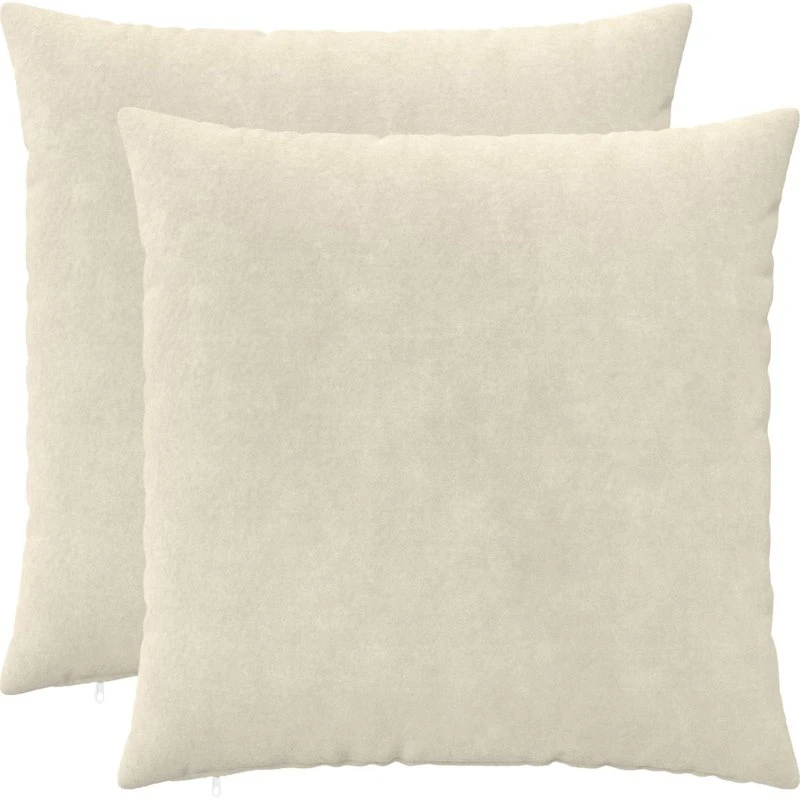 vidaXL HEERLEN Pudebetræk 2 stk. Cremefarvet 65 x 65 cm