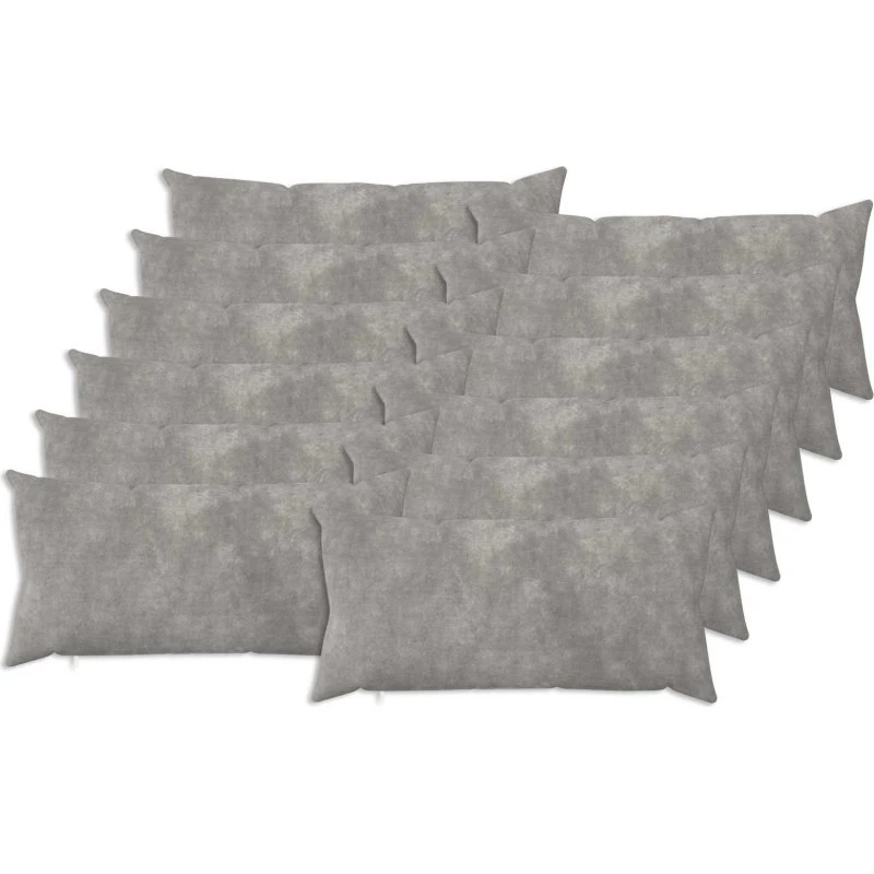 vidaXL HEERLEN Pudebetræk 12 stk. Lysegrå 40 x 80 cm Mikrofleece