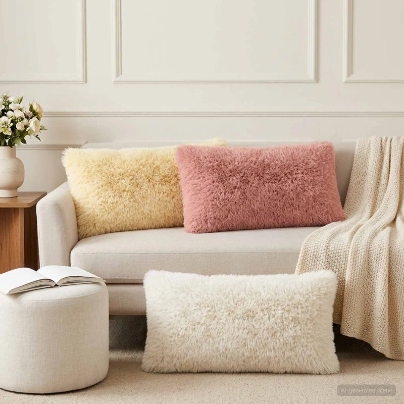 vidaXL HEERLEN Pudebetræk 2 stk. Lyserød 40x70 cm PV Fleece
