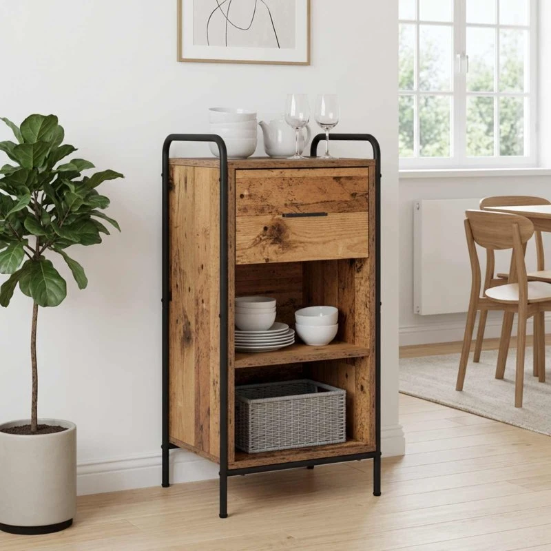 vidaXL Sideboard Gammelt træ 97 x 33 x 81 cm
