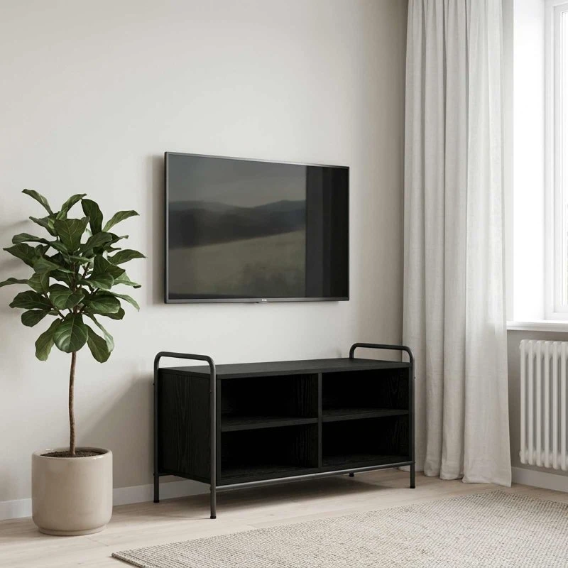 vidaXL TV-skab 140 x 39,5 x 50 cm Sort eg