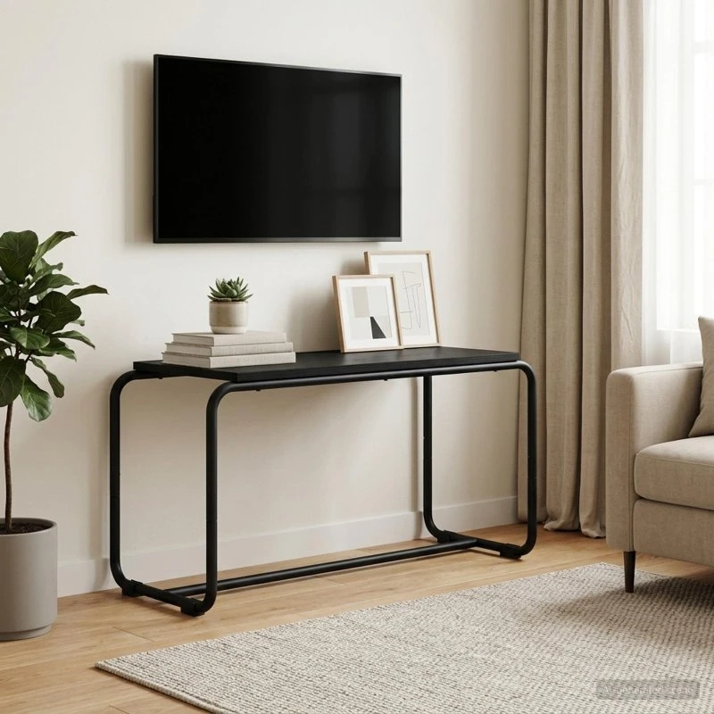 vidaXL TV-bord Sort Eg 80 x 35,5 x 42 cm
