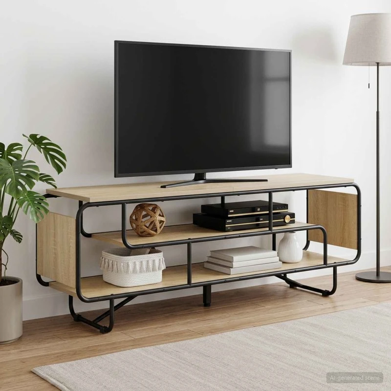 vidaXL TV-bord Sonoma-eg 140 x 36 x 45 cm