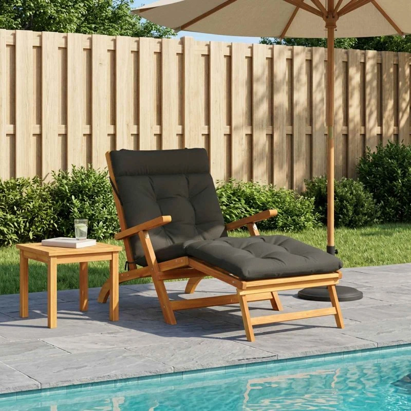 vidaXL VIANEN Solsengspude Antracit 200 x 90 x 8 cm