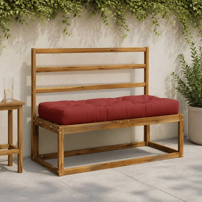 vidaXL VIANEN Pallesædepude, Rød, 120 x 40 x 12 cm