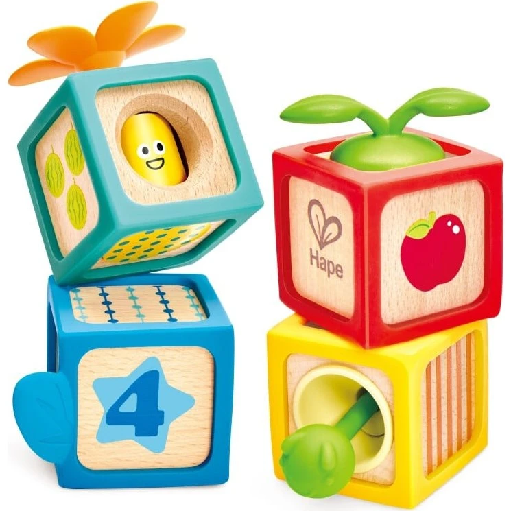 Hape Dynamic Number Blocks - Tal- og sanseklodser i træ