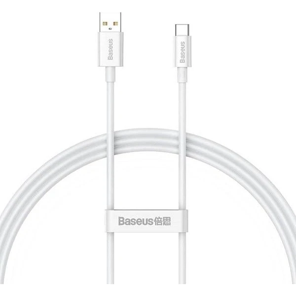 Baseus Superior USB til USB-C kabel, 100W, 1m, Hvid