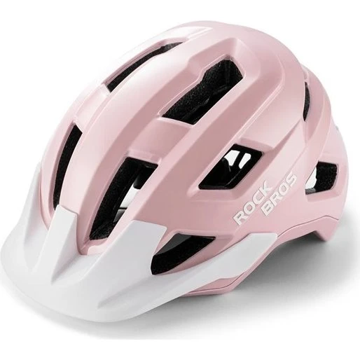 Rockbros LK-67 Cykelhjelm til unge med aftagelig skygge, Pink, 54-58 cm