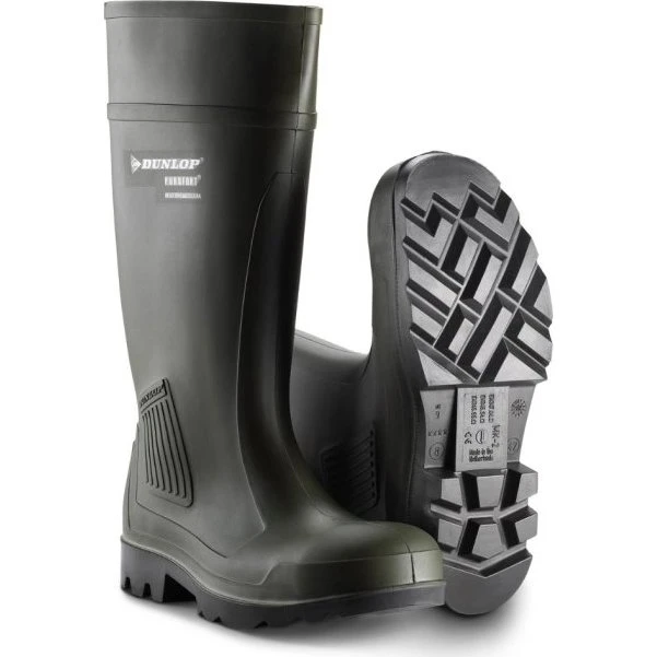 Dunlop Purofort Professional S5 sikkerhedsgummistøvle, mørkegrøn