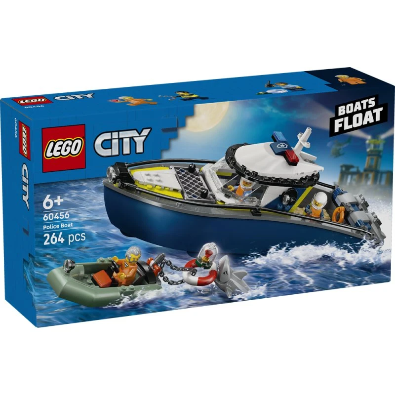 LEGO® City Politibåd på forbryderjagt 60456