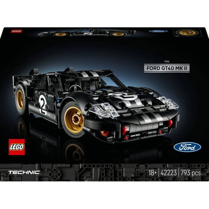 LEGO Technic 1966 Ford GT40 MKII racerbilsmodel (42223)