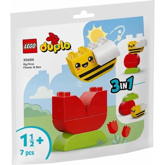 LEGO DUPLO 30686 Min Første Blomst og Bi (7 dele, 1,5+ år)