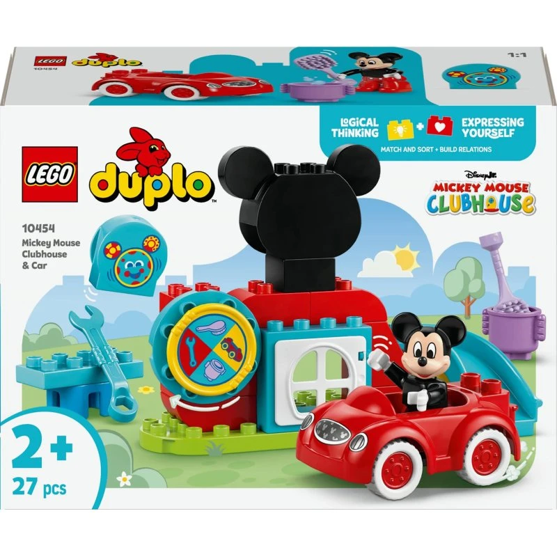 LEGO DUPLO 10454 Mickeys klubhus og bil (27 dele)