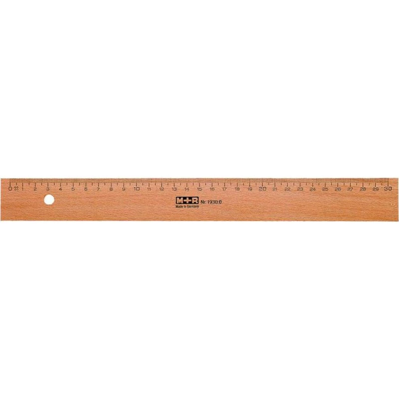 M+R Lineal 30cm Brun