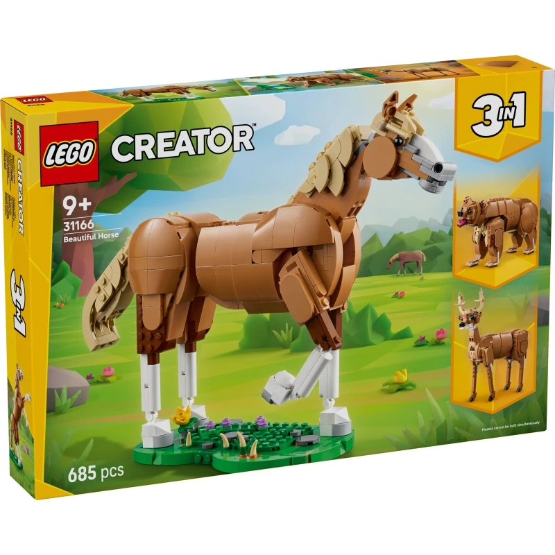 LEGO Creator 31166 Smuk hest – 3-i-1 byggelegetøj