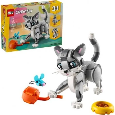 LEGO Creator 31163 3-i-1 Legesyg grå kat
