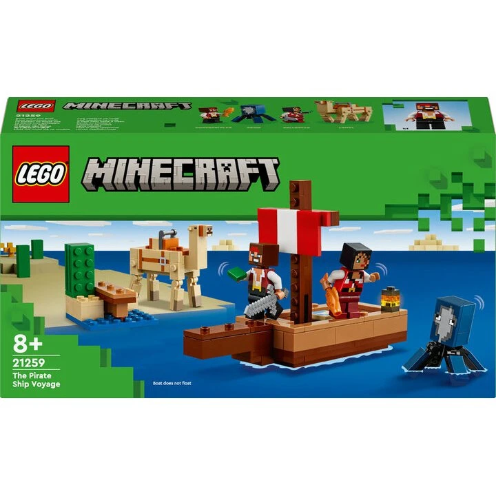 LEGO Minecraft Piratskibets Rejse 21259