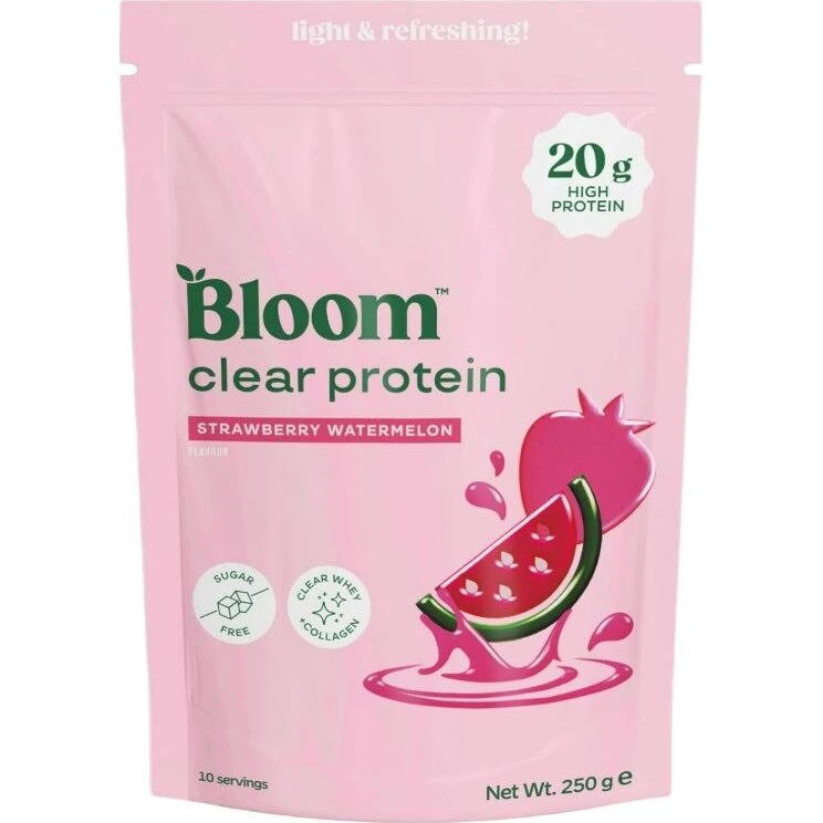 Bloom Clear Protein Collagen Strawberry Watermelon 250g